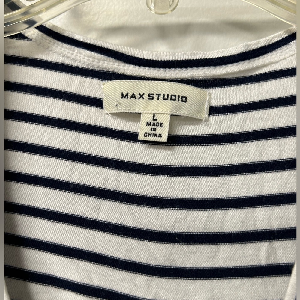 Max Studio Striped Top - Picture 11 of 11
